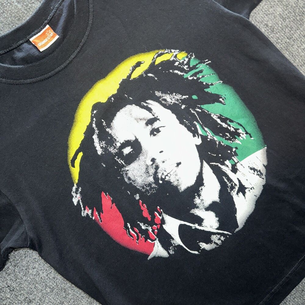 Vintage 2000s Bob Marley Graphic Shirt Sz S Small Y2K